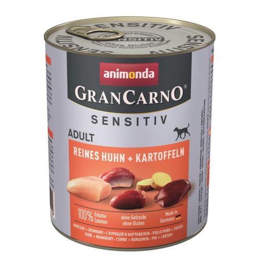 Animonda Dog GranCarno Adult Sensitive Huhn & Kartoffeln 800g (Menge: 6 je Bestelleinheit)