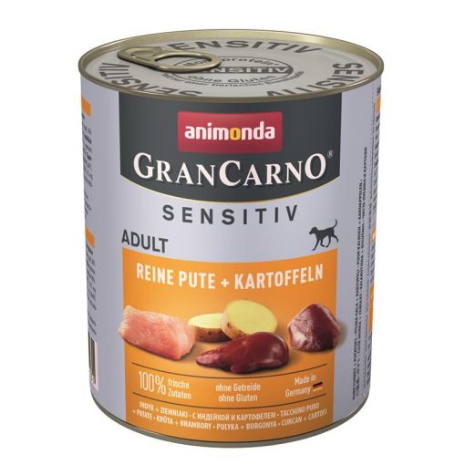 Animonda Dog GranCarno Adult Sensitive Pute & Kartoffeln 800g (Menge: 6 je Bestelleinheit)