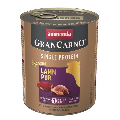 Animonda Dog GranCarno Adult Single Protein Supreme Lamm pur800g (Menge: 6 je Bestelleinheit)