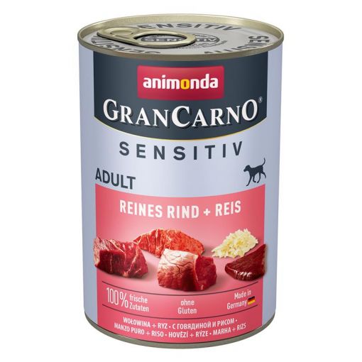 Animonda GranCarno Adult Sensitive Reines Rind & Reis 400g (Menge: 6 je Bestelleinheit)