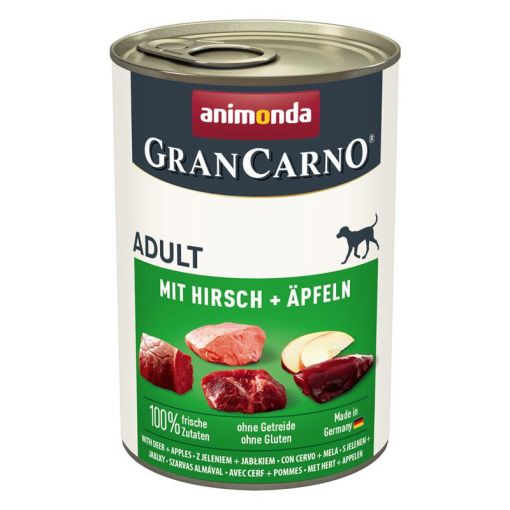 Animonda Dog GranCarno Adult mit Hirsch & Äpfeln 400g (Menge: 6 je Bestelleinheit)