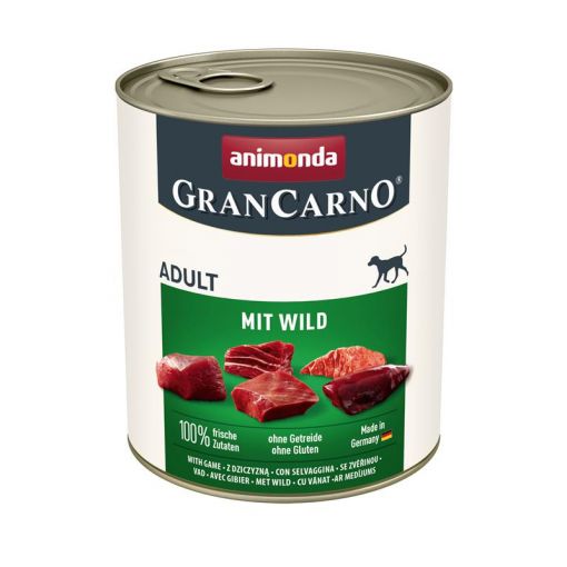 Animonda Dog GranCarno Adult mit Wild 800g (Menge: 6 je Bestelleinheit)