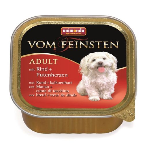 Animonda vom Feinsten Adult mit Rind & Putenherzen 150g (Menge: 22 je Bestelleinheit)