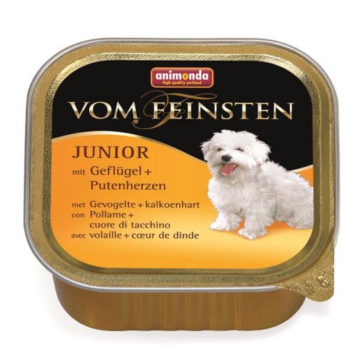 Animonda Dog vom Feinsten Junior Geflügel & Putenherzen 150g (Menge: 22 je Bestelleinheit)