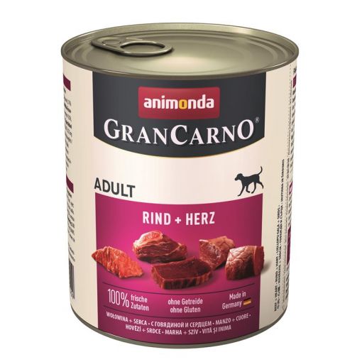 Animonda GranCarno Adult Rind & Herz 800g (Menge: 6 je Bestelleinheit)