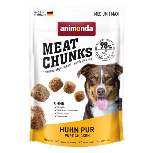 Animonda Dog Snack Meat Chunks Huhn pur Medium/Maxi 80g (Menge: 6 je Bestelleinheit)