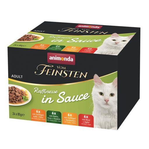 Animonda vom Feinsten Raffinesse in Sauce Adult 24 x 85g Mixpack (Menge: 4 je Bestelleinheit)