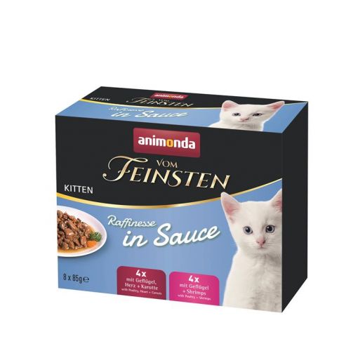 Animonda Cat vom Feinsten Kitten Raffinesse in Sauce 8 x 85g Mixpack (Menge: 6 je Bestelleinheit)