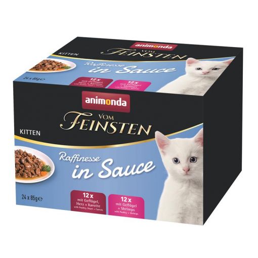 Animonda Cat vom Feinsten Kitten Raffinesse in Sauce 24 x 85g Mixpack (Menge: 4 je Bestelleinheit)