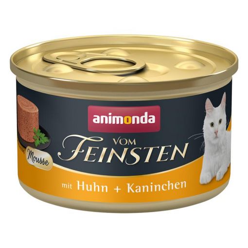 Animonda Cat vom Feinsten Adult Mousse Huhn & Kaninchen 85g (Menge: 12 je Bestelleinheit)