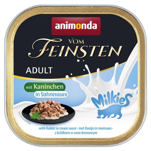 Animonda vom Feinsten Adult Milkies Kaninchen in Sahnesauce 100g (Menge: 32 je Bestelleinheit)