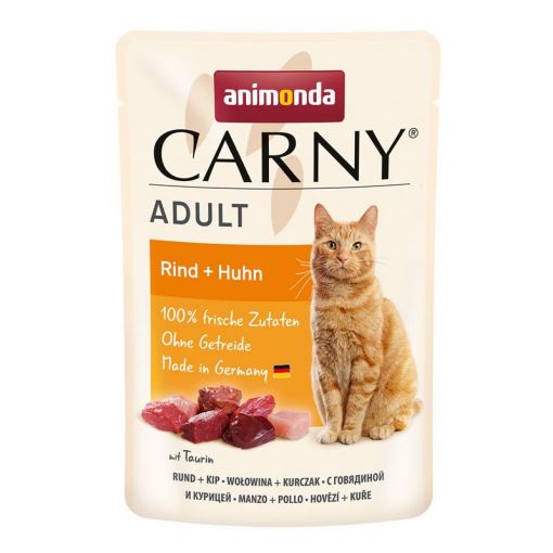 Animonda Cat Carny Adult Rind & Huhn 85g (Menge: 12 je Bestelleinheit)