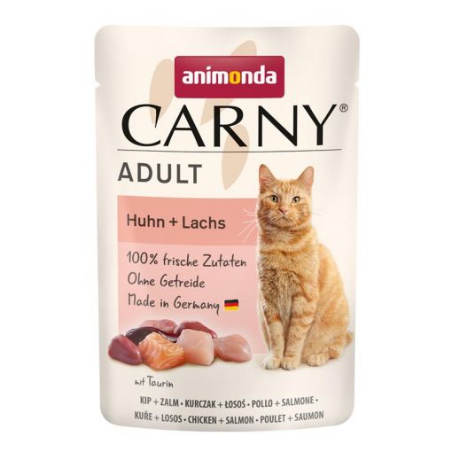 Animonda Cat Carny Adult Huhn & Lachs 85 g (Menge: 12 je Bestelleinheit)