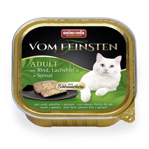 Animonda Cat vom Feinsten Schlemmerkern mit Rind, Lachsfilet & Spinat 100g (Menge: 32 je Bestelleinheit)