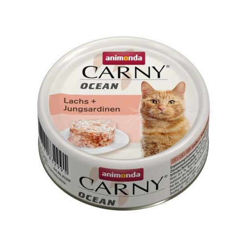 Animonda Cat Carny Adult Ocean Lachs & Jungsardinen 80g (Menge: 12 je Bestelleinheit)