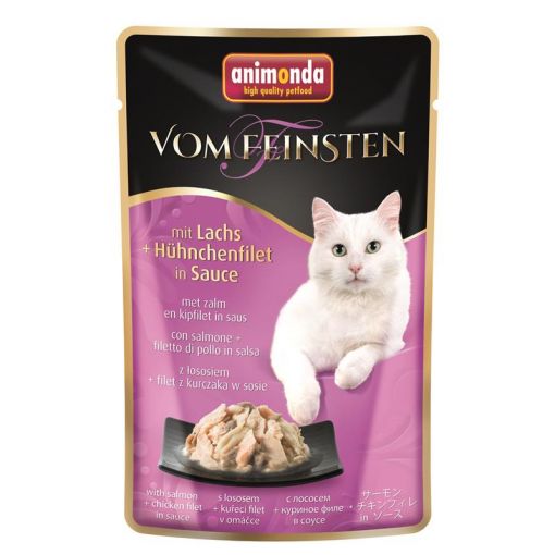 Animonda Cat vom Feinsten mit Lachs & Hühnerfilet in Sauce 50g (Menge: 18 je Bestelleinheit)