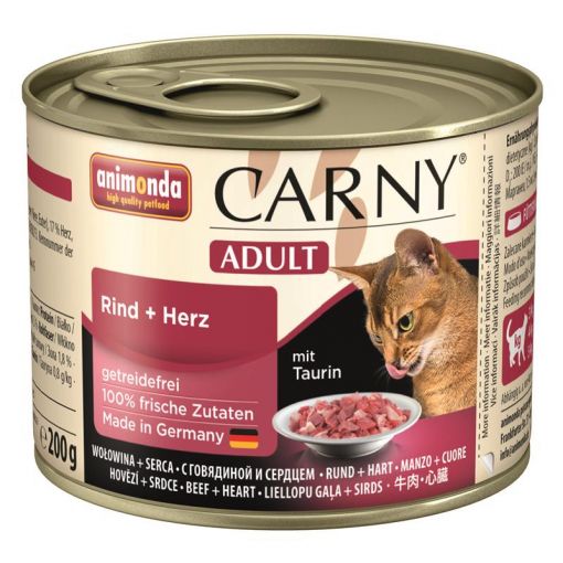 Animonda Cat Carny Adult Rind & Herz 200g (Menge: 6 je Bestelleinheit)