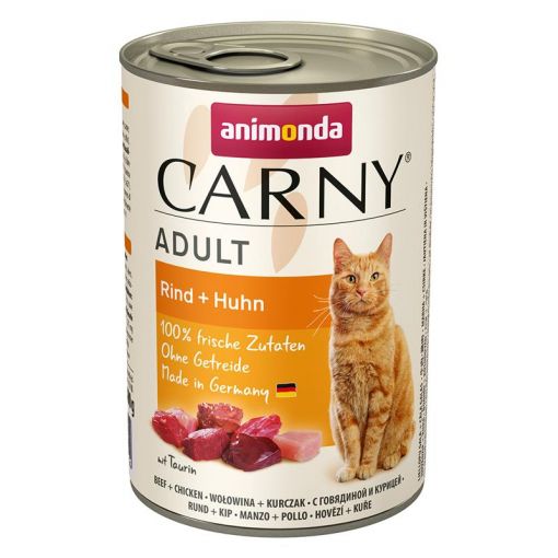 Animonda Cat Carny Adult Rind & Huhn 400g (Menge: 6 je Bestelleinheit)