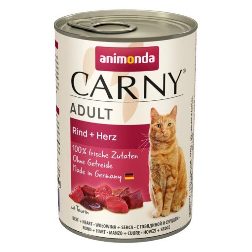 Animonda Cat Carny Adult Rind & Herz 400g (Menge: 6 je Bestelleinheit)