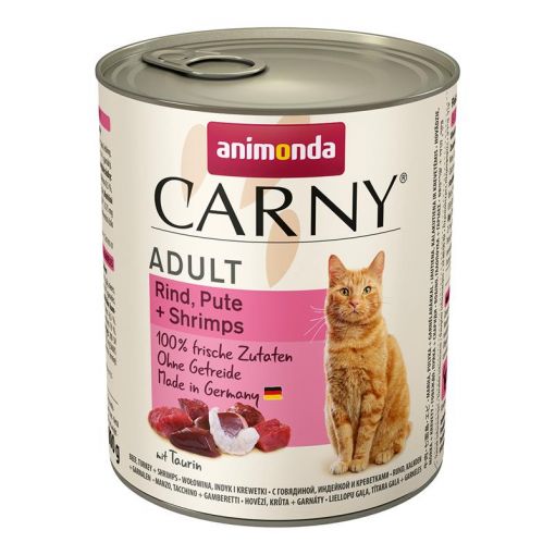 Animonda Cat Carny Adult Rind, Pute & Shrimps 800g (Menge: 6 je Bestelleinheit)