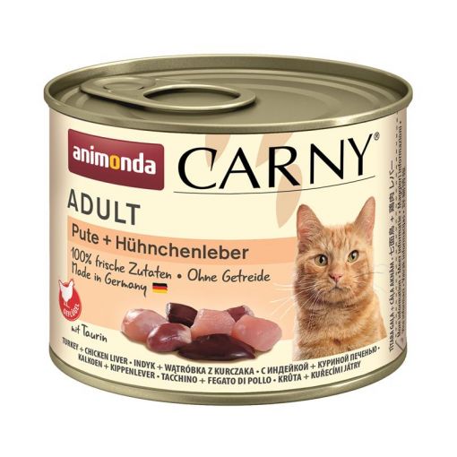 Animonda Cat Carny Adult Pute & Hühnchenleber 200g (Menge: 6 je Bestelleinheit)