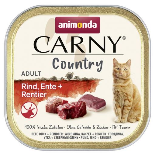 Animonda Carny Country Adult Rind, Ente & Rentier 100g (Menge: 32 je Bestelleinheit)