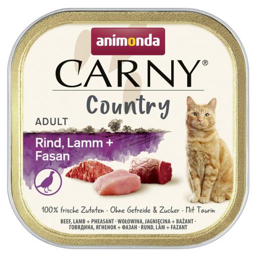 Animonda Cat Carny Country Adult Rind, Lamm & Fasan 100g (Menge: 32 je Bestelleinheit)