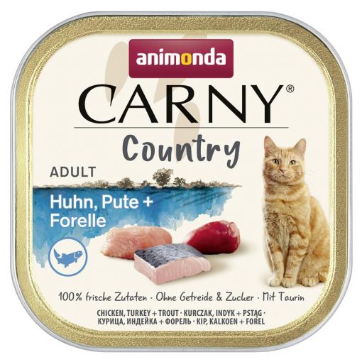 Animonda Carny Country Adult Huhn, Pute & Forelle 100g (Menge: 32 je Bestelleinheit)