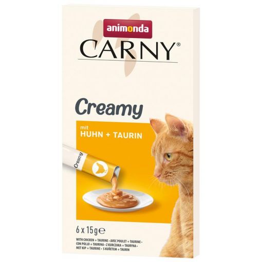 Animonda Cat Carny Adult Creamy Huhn & Taurin 6x15 g (Menge: 11 je Bestelleinheit)