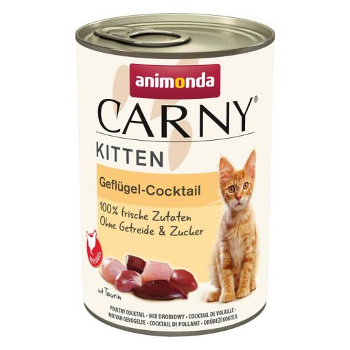 Animonda Cat Carny Kitten Dose Geflügel-Cocktail 400g (Menge: 12 je Bestelleinheit)