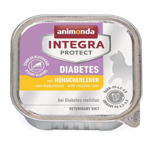 Animonda Cat Integra Protect Adult Diabetes mit Hühnchenleber 100g (Menge: 16 je Bestelleinheit)