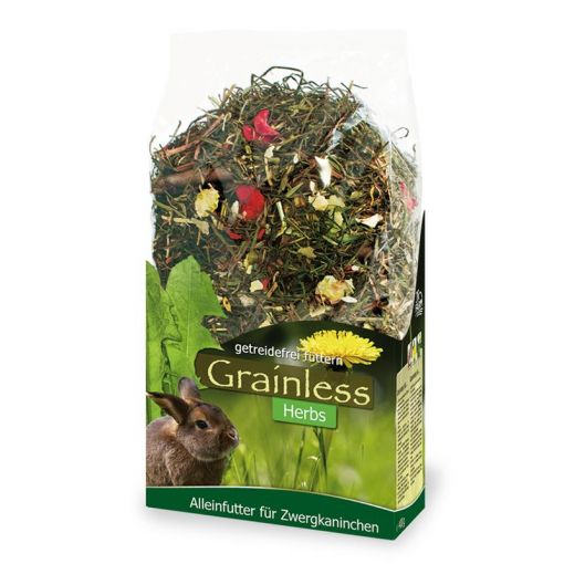 JR Farm Grainless Herbs Zwergkaninchen 400g (Menge: 6 je Bestelleinheit)