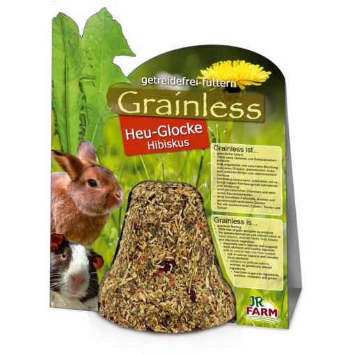 JR Farm Grainless Heu-Glocke Hibiskus 125g (Menge: 5 je Bestelleinheit)