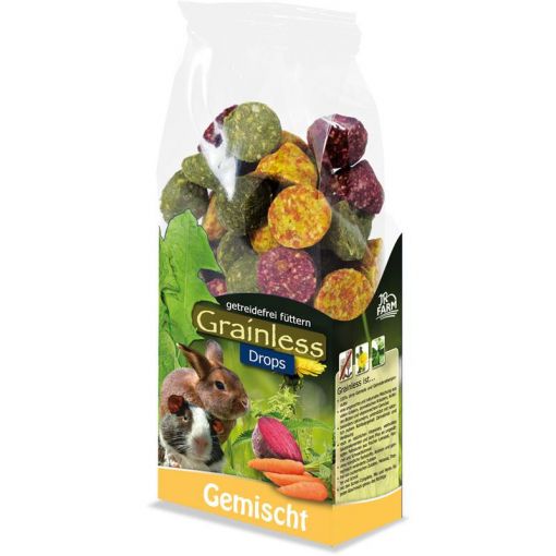 JR Farm Grainless Drops gemischt 140g (Menge: 8 je Bestelleinheit)