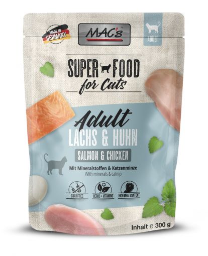 MACs Cat Pouch Lachs & Huhn 300g (Menge: 6 je Bestelleinheit)