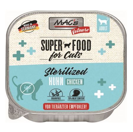 MACs Cat Vetcare Huhn Sterilized 100g (Menge: 16 je Bestelleinheit)