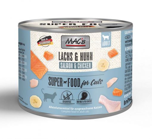 MACs Cat Lachs & Hühnchen 200g (Menge: 6 je Bestelleinheit)