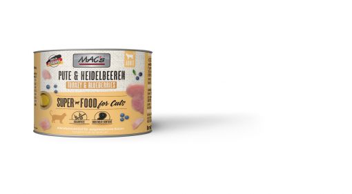 MACs Cat Pute, Rind & Heidelbeeren 200g (Menge: 6 je Bestelleinheit)