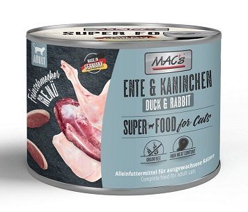 MACs Cat Feinschmecker Ente & Kaninchen 200g (Menge: 6 je Bestelleinheit)