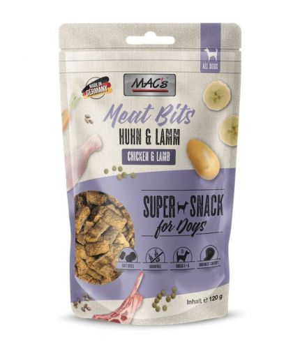 MACs Dog Meat Bits Huhn & Lamm 120g (Menge: 9 je Bestelleinheit)