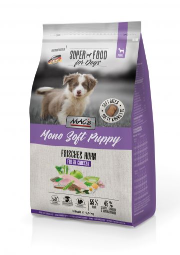 MACs Dog Mono Soft Puppy Frisches Huhn 1,5kg