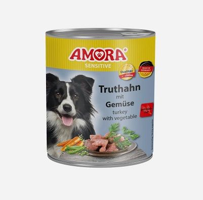 AMORA Dog Sensitive Truthahn & Gemüse 800g (Menge: 6 je Bestelleinheit)