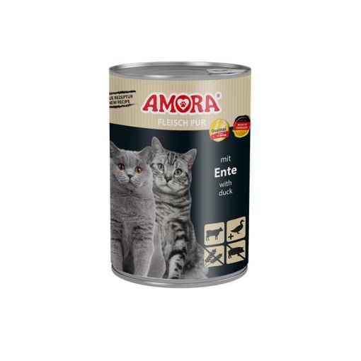 AMORA Cat Fleisch Pur mit Ente 400g (Menge: 6 je Bestelleinheit)