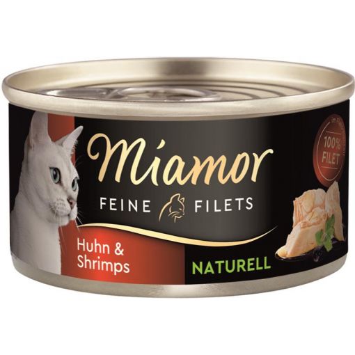 Miamor Dose Feine Filets Naturelle Huhn & Shrimps 80 g (Menge: 24 je Bestelleinheit)