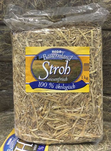 HEGA Bauernland Stroh 1kg (Menge: 12 je Bestelleinheit)