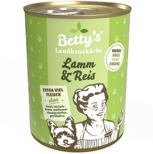 Bettys Landhausküche Hund Dose Lamm & Reis 400 g (Menge: 6 je Bestelleinheit)