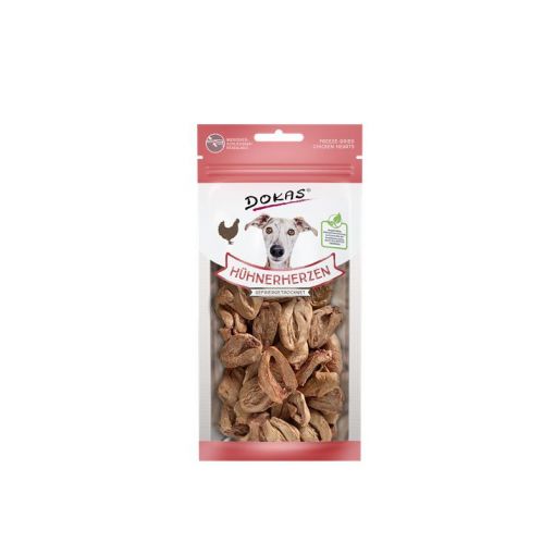 Dokas Dog Hühnerherzen gefriergetr. 22g (Menge: 8 je Bestelleinheit)