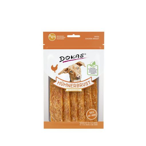 Dokas Dog Hühnerbrust getrocknet 70 g (Menge: 12 je Bestelleinheit)