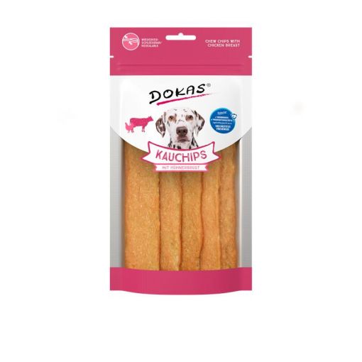 Dokas Dog Kauchips Hühnerbrust 175 g (Menge: 5 je Bestelleinheit)