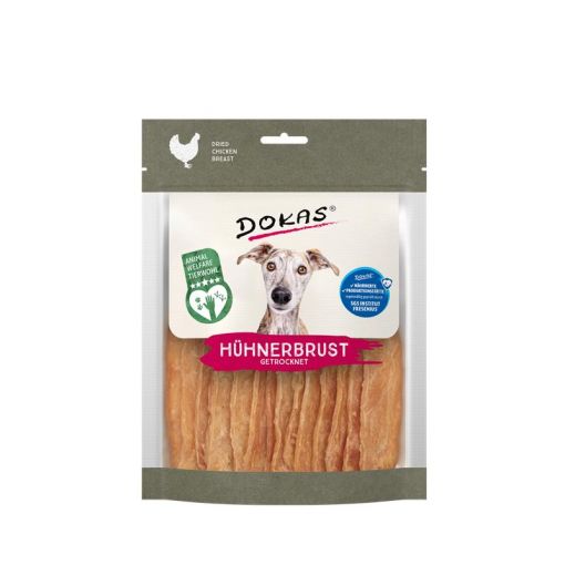 Dokas Dog Hühnerbrust Tierwohl getrocknet 170 g (Menge: 11 je Bestelleinheit)